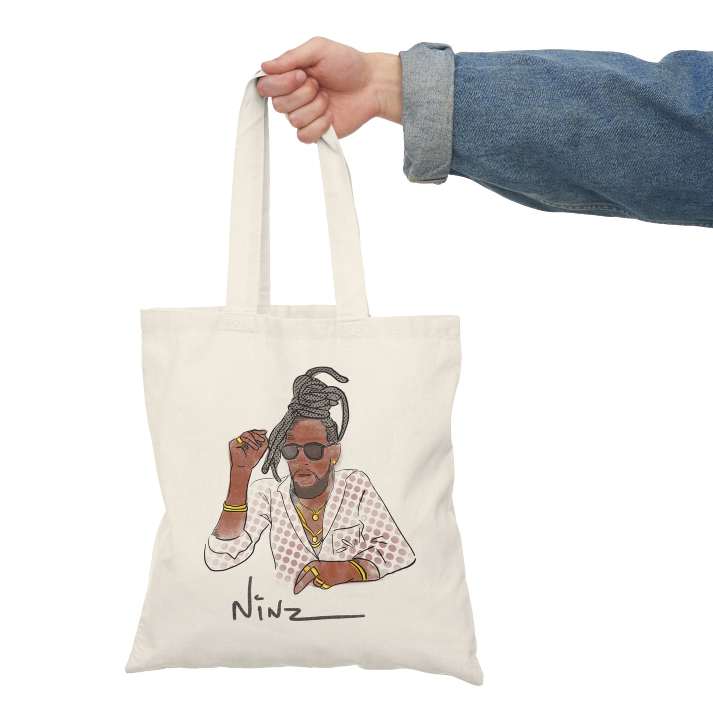 Ninz Lavoe Natural Tote Bag