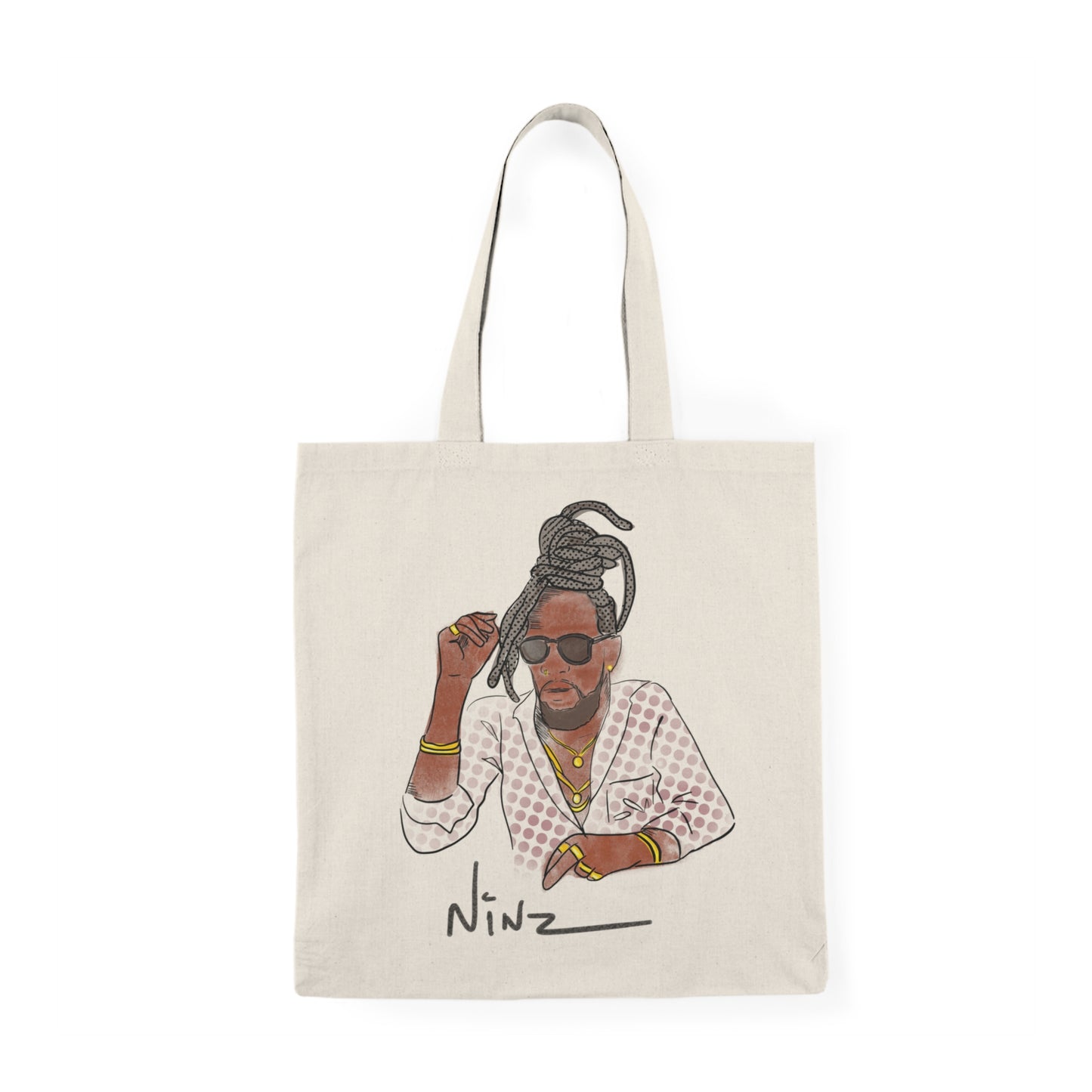 Ninz Lavoe Natural Tote Bag