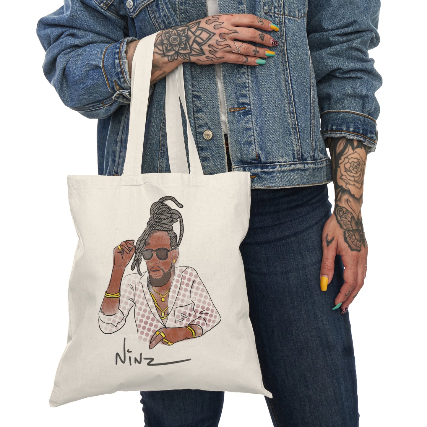 Ninz Lavoe Natural Tote Bag