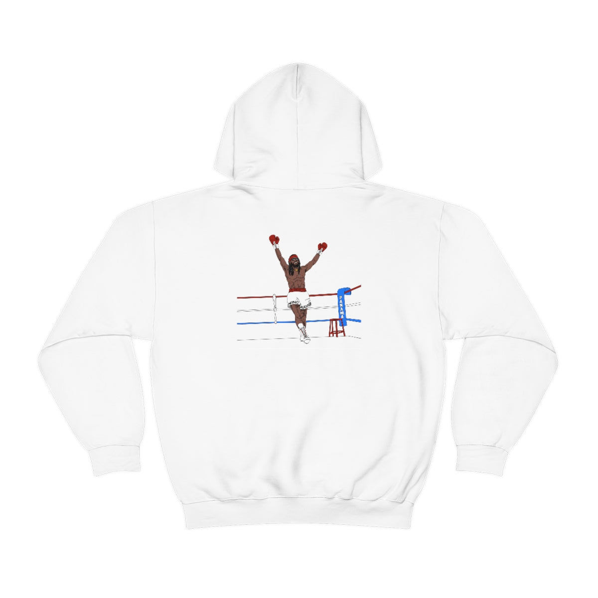 Champion Ninz™ WHITE Hoodie (Front & Back)
