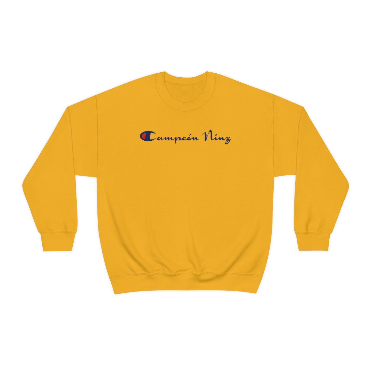 Champion Ninz™ (Front & Back Print) YELLOW Crewneck Sweatshirt